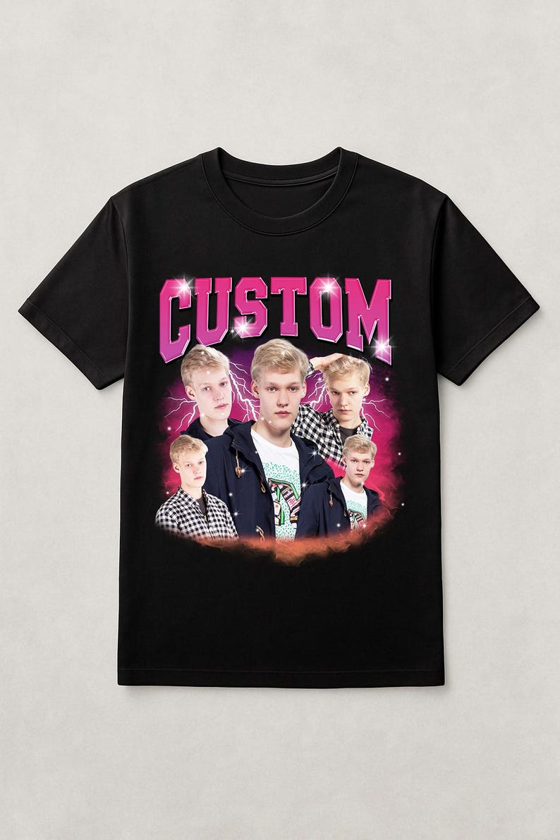 Camiseta gráfica pirata personalizada, estilo retro con aerógrafo, regalo personalizado de los 90 imagen 4