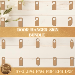 Door Hangers Sign Bundle, Digital Download, Round Sign SVG, Glowforge Laser Files, Cricut Cut Files, Farmhouse Door Decor, Porch Sign Bundle