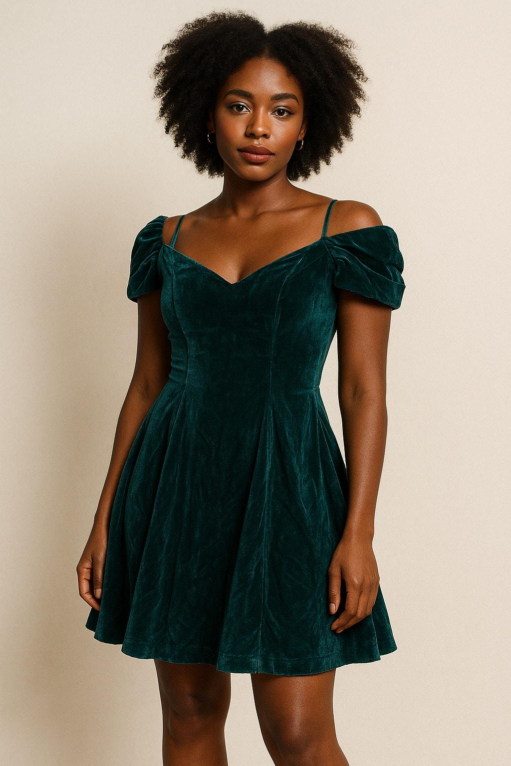slim fit dress slacks Susanne Lively Girls Emerald Green Christmas Dress main image 0