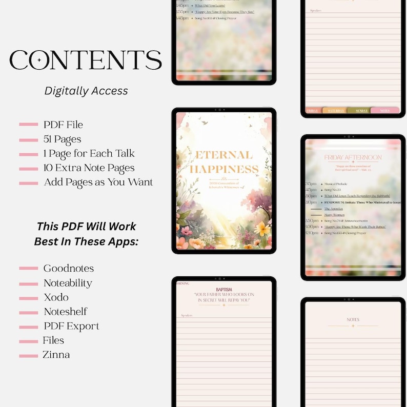 2026 Eternal Happiness Convention Digital Notebook | Hyperlinked JW PDF ...