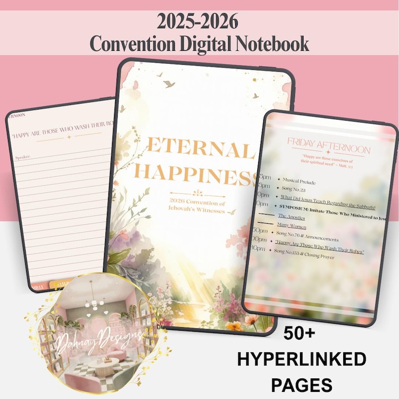 2026 Eternal Happiness Convention Digital Notebook | Hyperlinked JW PDF ...