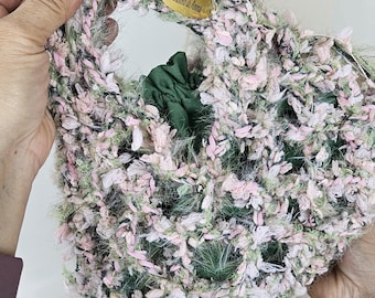 Handmade Crochet Net Bag | Crochet Bag with Inner Pouch | Lightweight and Original Handcrafted Bag