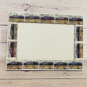 Wyoming Postage Stamp Frame (Holds 4x6 Photo)