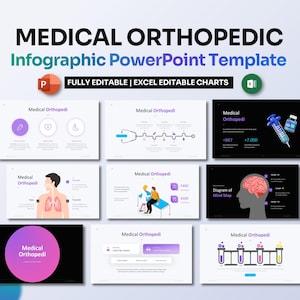 Medical Orthopedic Infographic PowerPoint | Human Anatomy & Treatment Presentation