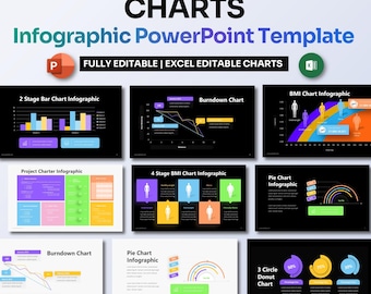 Diagramm Infografik Power Point Vorlage | Daten-Visualisierungs- und Datenanalytik PPT-Folien