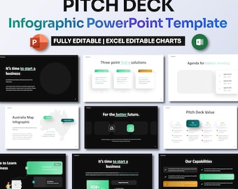 -Pitch Deck Powergold-Vorlage | Slides für Junggesellenabschiede
