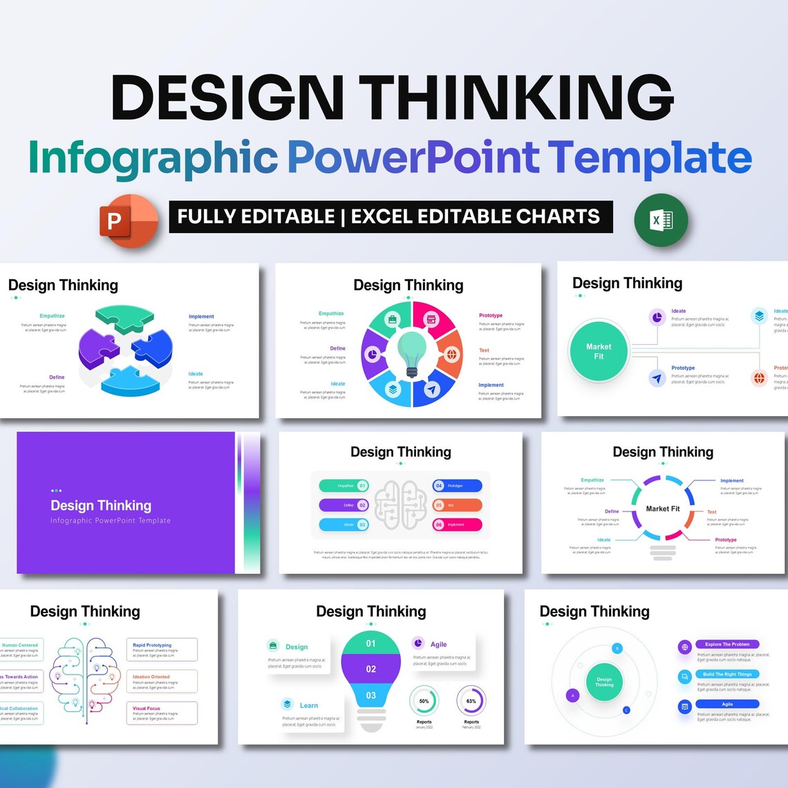 Design Thinking Infographic Powerpoint | Innovation & Problem-solving ...
