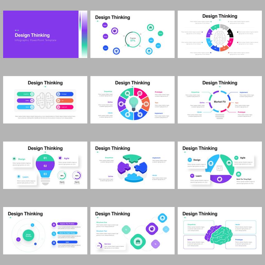 Design Thinking Infographic Powerpoint | Innovation & Problem-solving ...
