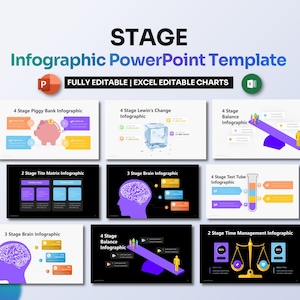 Podiuminfographic Sjablonen PowerPoint presentatie | Kader voor bedrijfsgroei en -ontwikkeling