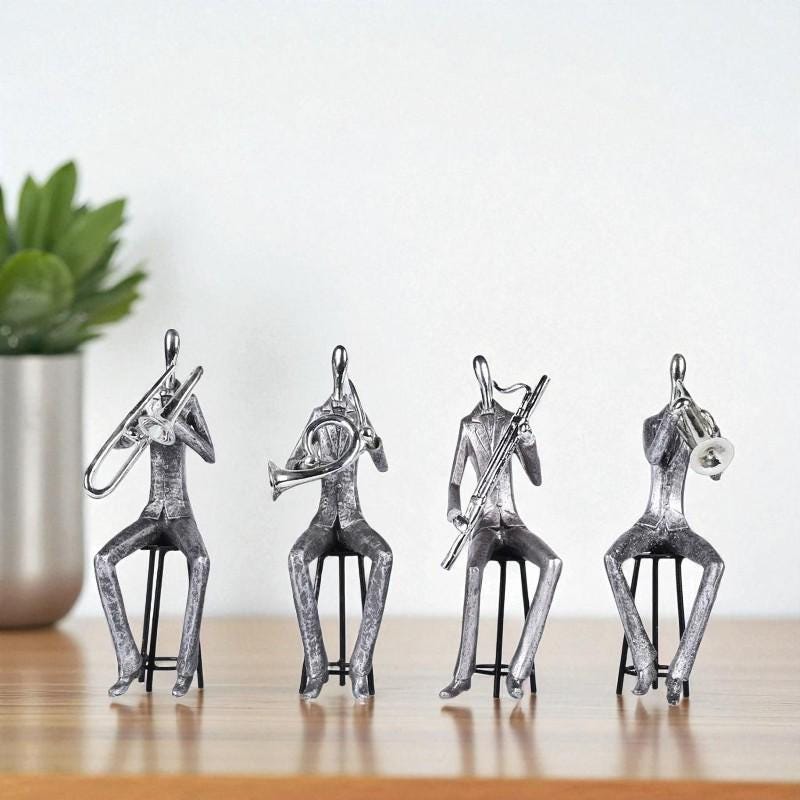 ジャズミュージシャンフィギュア6体セット ジャズミュージシャンフィギュア6体セット ジャズバンド フィギュア