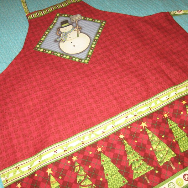 Snowman Apron Etsy