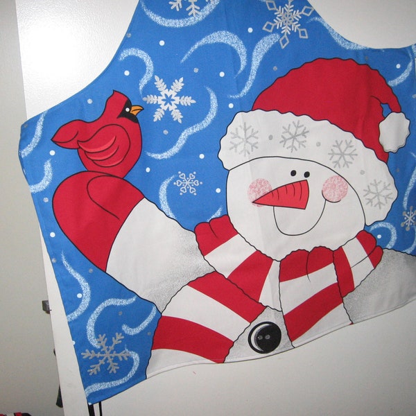 Snowman Apron Etsy