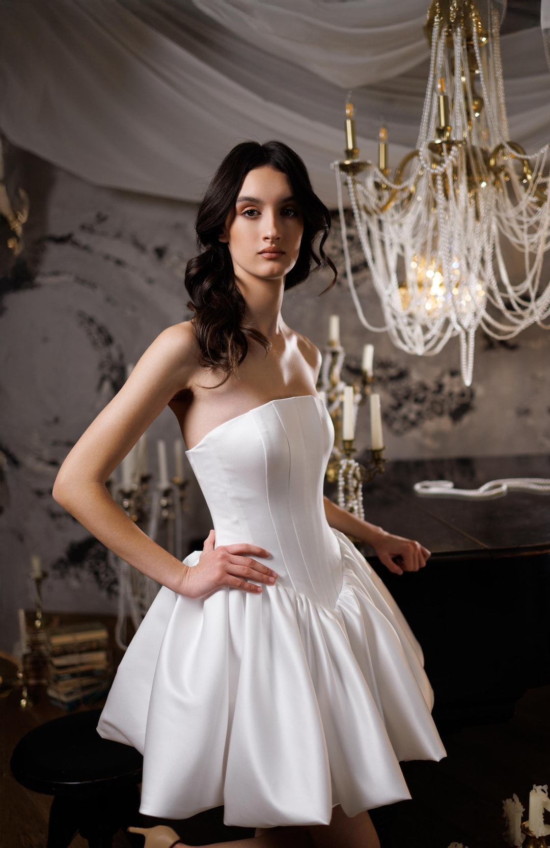 silver evening dress Ashley Lauren 11466 Lori Harvey on Instagram: Color:Midnight Pinstripe IndexNow
