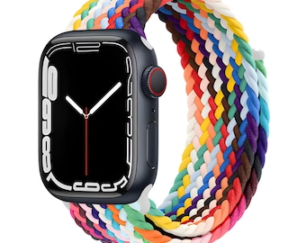 Suitable for Apple Watch Band 44mm 40mm 45mm 41mm 42mm Ultra 49mm correa braided single loop bracelet Apple Watch Series 7 3 5 SE 6 8