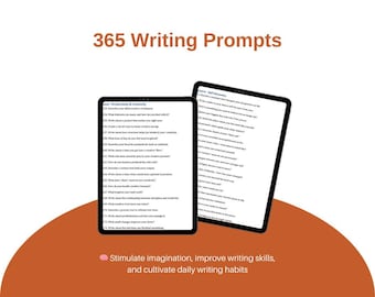 365 ChatGPT Writing Prompts (Printable) | Daily Inspiration for Writers | Creative Journal Prompts | Digital Download | Writing Practice