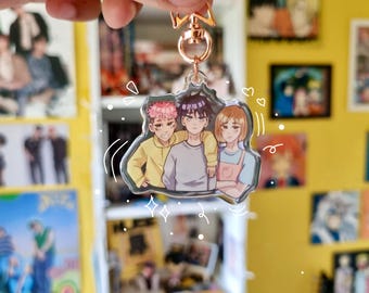Jujutsu Kaisen Acrylic Keychain | 2" Epoxy Anime Charm, Anime Merch, Anime Keyring