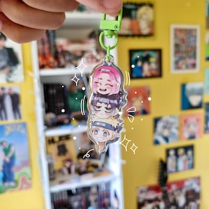 Naruto Acrylic Keychain | 2.5&quot; Epoxy Anime Charm, Anime Merch