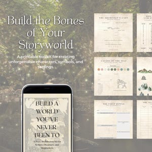 Fantasy Worldbuilding Worksheets – Map Maker, Character Builder, Name Generator | Digital RPG Toolkit | CWCO