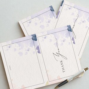 Aquarel bedankkaarten (5 stuks) - Perfect voor bruiloften, verjaardagen, jubilea, babyborrels, het verzenden van liefde