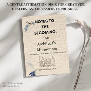Jeu d'affirmations imprimable pour créatifs et rédacteurs | Cartes de croissance personnelle + réflexion | Notes pour devenir – Téléchargement instantané
