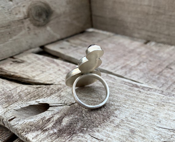 Black Onyx Copper Obsidian Black Spinel Sterling Silver Statement