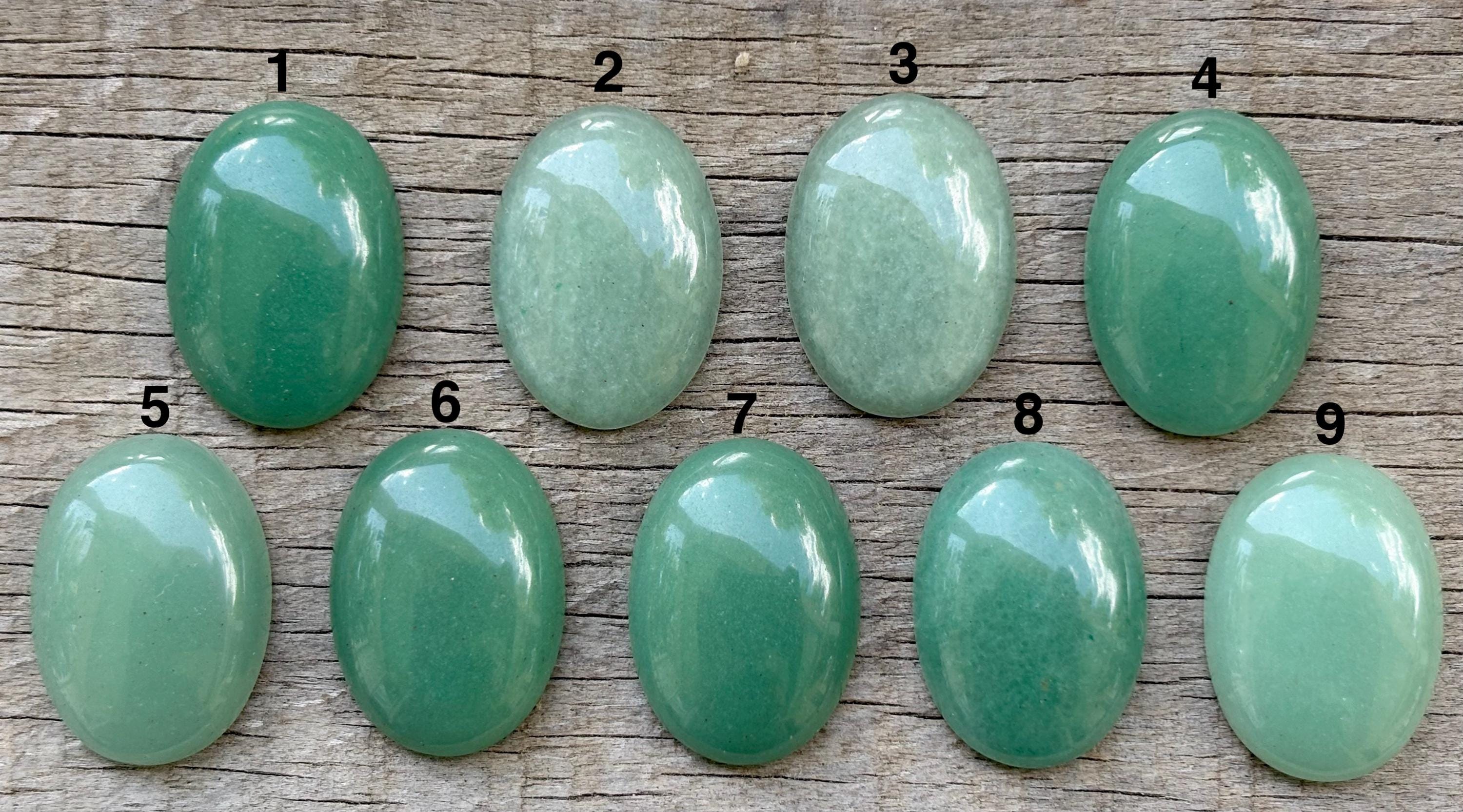 Elegant Large Oval Emerald Green Aventurine Statement Ring