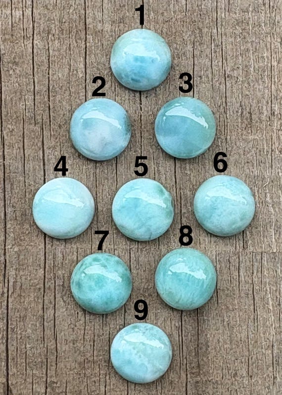 Two Stone Larimar Ring, Sterling Silver Ring for Women, Blue