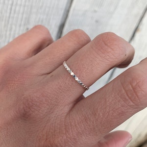Sterling Silver Circles Ring Band | Stacking Ring | Simple Band Ring | Wedding Band Ring | Unisex Sterling Silver Ring