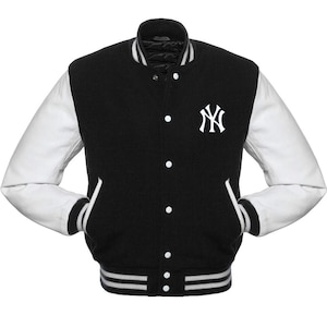 Handgefertigte MLB New York Yankees Varsity Jacke, Baseball Varsity Jacke, Varsity Jacke aus Wolle