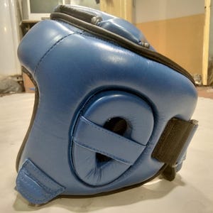 Open Face Boxing Headgear: Synthetic Leather MMA Sparring Protection