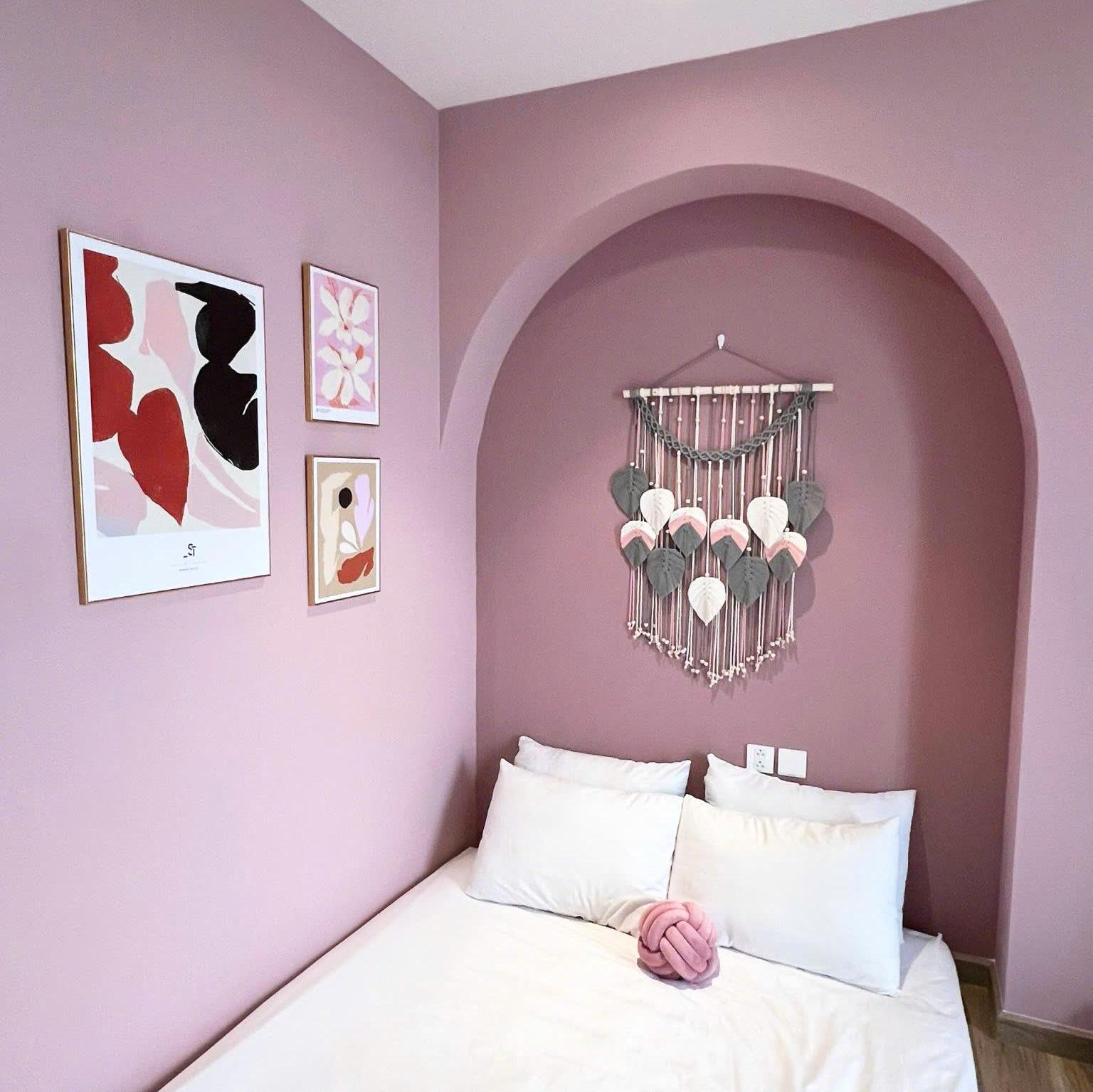 Arazzo da parete con foglie in macramè, il macramè decora la cameretta del bambino, arte murale, arredamento boho per la casa, regali per la nuova casa. - Italia