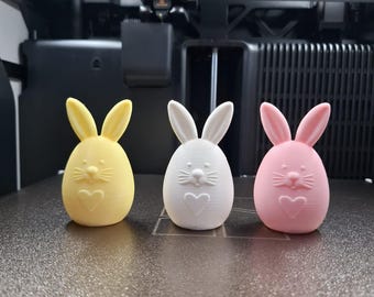 Urocze Jajko Króliczek – Edycja w Pastelowych Kolorach. Plik do druku 3D (z licencją komercyjną)