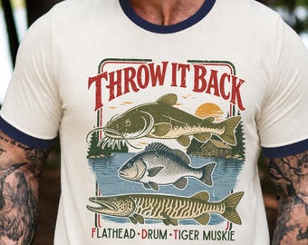 Anti Trump Shirt, FDT Fishing Shirt, Funny Political Tee, Liberal Humor Shirt, Fishing Joke Tee, Flathead Drum Tiger Muskie
