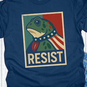 Comfort Colors Portland Resist Frog Shirt, Protest Frog Obama Style T-Shirt, Portland Oregon Support Tee, Anti Trump PNW Activist Graphic