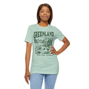Greenland T-shirt for Subtle Anti-Trump Protest, Retro Vintage Distressed Greenland Forever Shirt for Anti-Maga Statement on Annexation B8PC image 10