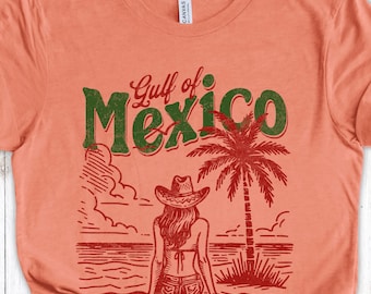 Shirt Golf van Mexico voor subtiel anti-Trump-protest, T-shirt Beach Vibe voor liberale activist, progressieve zomer T-shirt cadeau voor haar