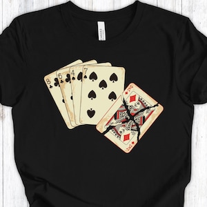 8647 Shirt, Keine Könige T-Shirt, Subtiles Anti Trump T-Shirt für Fortschrittliche, Politisches Grafik T-Shirt für Demonstranten, Karten Poker Spieler Geschenk