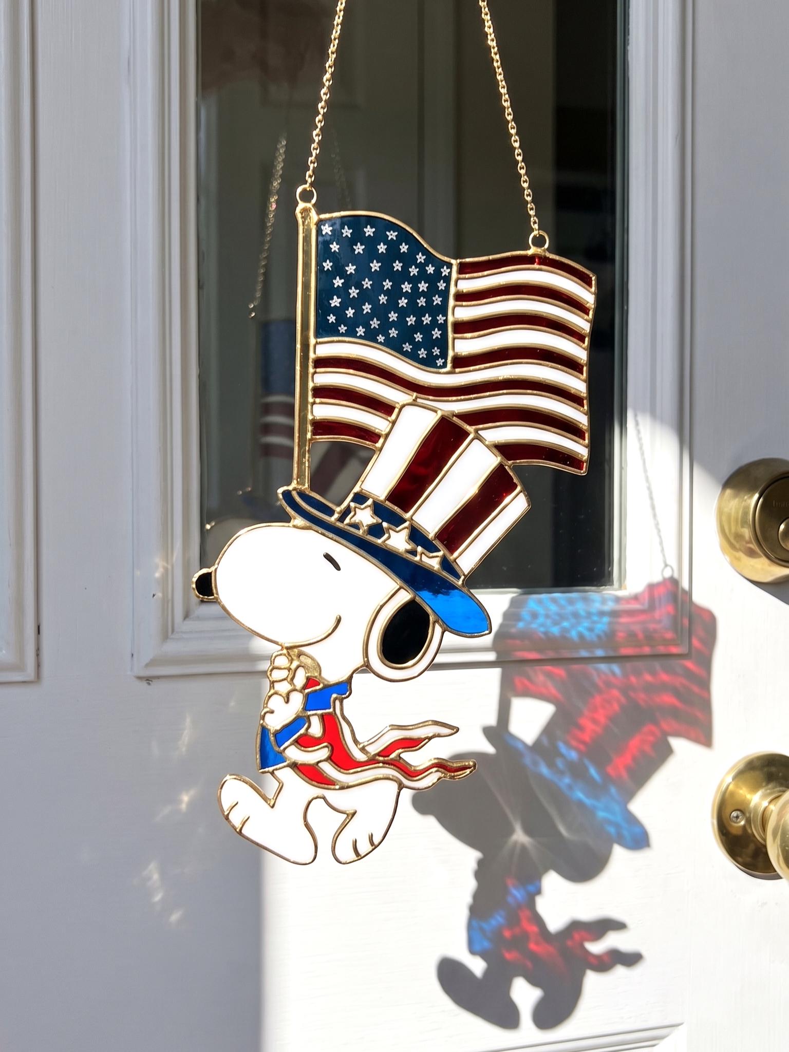スヌーピータペストリー AMERICA, YOU'RE BEAUTIFUL! Snoopy American Flag - Etsy