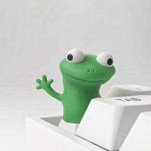 Lizard Tom-tangentbord, Hoppers-filmen, söt tangentbordspresent, hantverksmässig tangentbordspresent, rolig harts-tangentbordsdekor, present till vänner, present till flickvän Lizard 3d