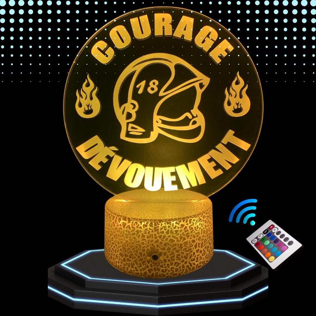 3D LED Bedside Lamp Firefighter Firefighter Helmet Firefighter Gift Idea, Color Changing Night Light, Birthday and Christmas, Fast Shipping