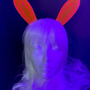 Rabbit Ears/fluorescent Neon Acrylic/cyberpunk/rave/edc/glows in ...