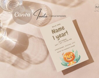 Birthday Party Invitation Template | Printable Digital | Editable Canva Template | eInvitation