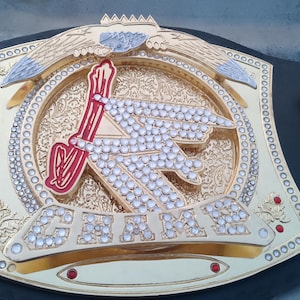 Handmade World Heavyweight Spinner Championship Belt - World Heavyweight Spinner Wrestling Replica Title Championship Belt 6mm
