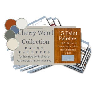 Cherry Wood Paint Palettes Collection (15 Palettes!) for Homes with Cherry Cabinets, Cherry Trim or Cherry Floors