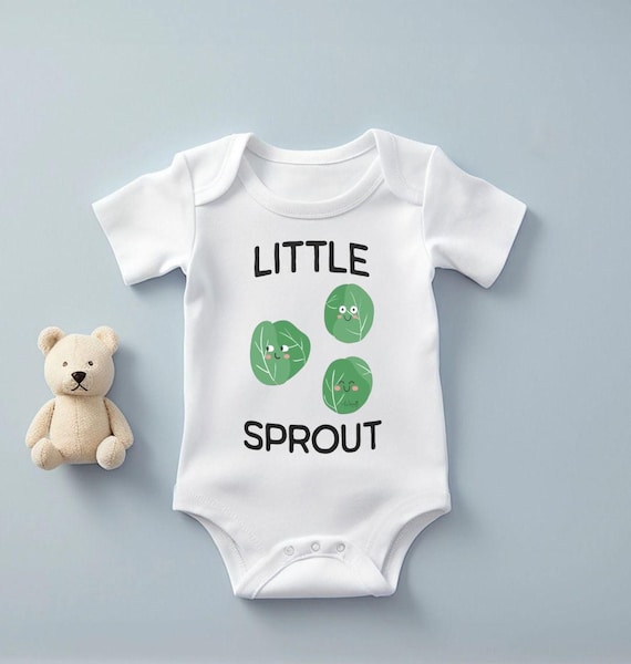100% Organic Little Sprout Babygrow Sustainable Cotton Baby