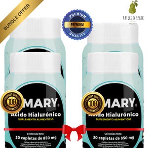 Pack of 4 Hyaluronic acid 30 caplets 850mg