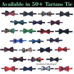 Men's Tartan Bow Tie Wedding Tartan Bow Tie Available in 50+ Tartans