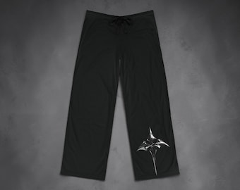 Gothic Men's Pajama Pants with Stylish Black Design