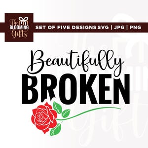Heartbreak Rose Png, Cricut, Png, Svg, sublimation, Valentine Broken, Beautifully broken Girl, Stickers, Valentine Png, Valentine gift