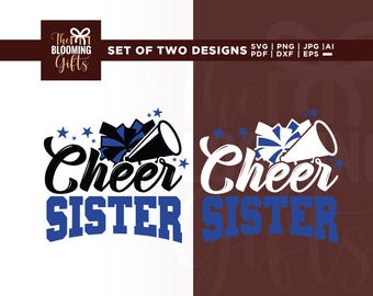 Cheer Sister SVG, Cheerleader Cut File (Digital Download)